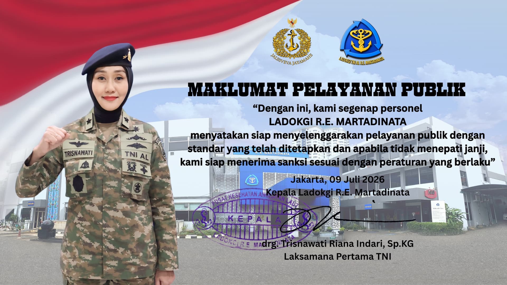 Maklumat Pelayanan Publik LADOKGI R.E. Martadinata